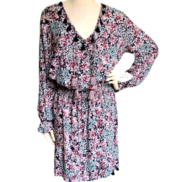 NWT Knox Rose Women's Tassel Trim Dress BOHO Priarie Sz XXL/18 #26A - Picture 3 of 9